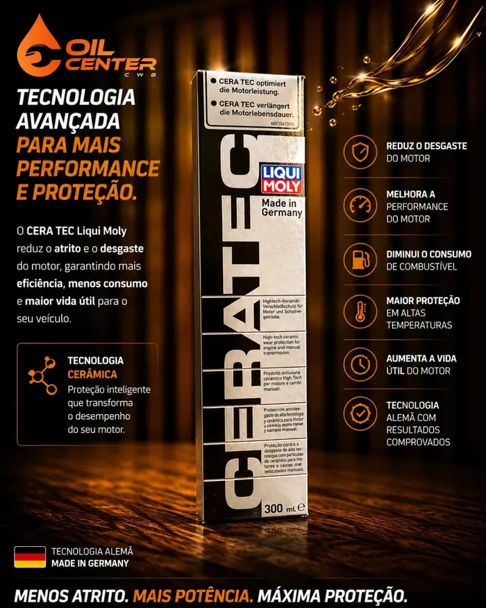 Liqui Moly Cera Tec - tecnologia cerâmica de proteção do motor